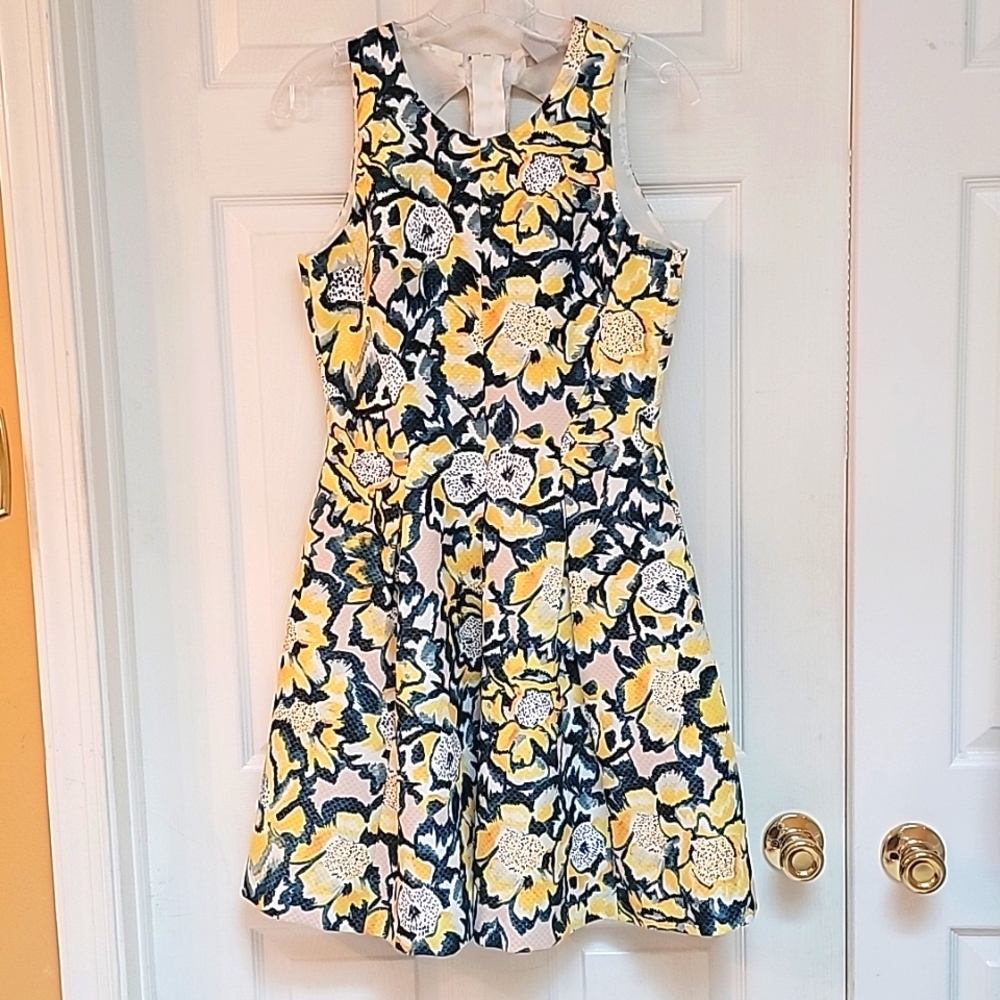 H&M yellow & green dress